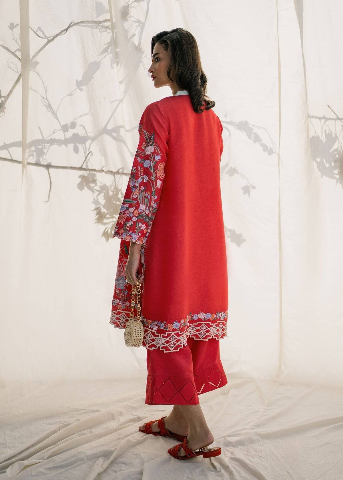 Mahgul | Samara Pret | Crimson Sun - Pakistani Designer Dress - by Mahgul | Type: Ladies Clothes - 100% Original at Saira Sultan