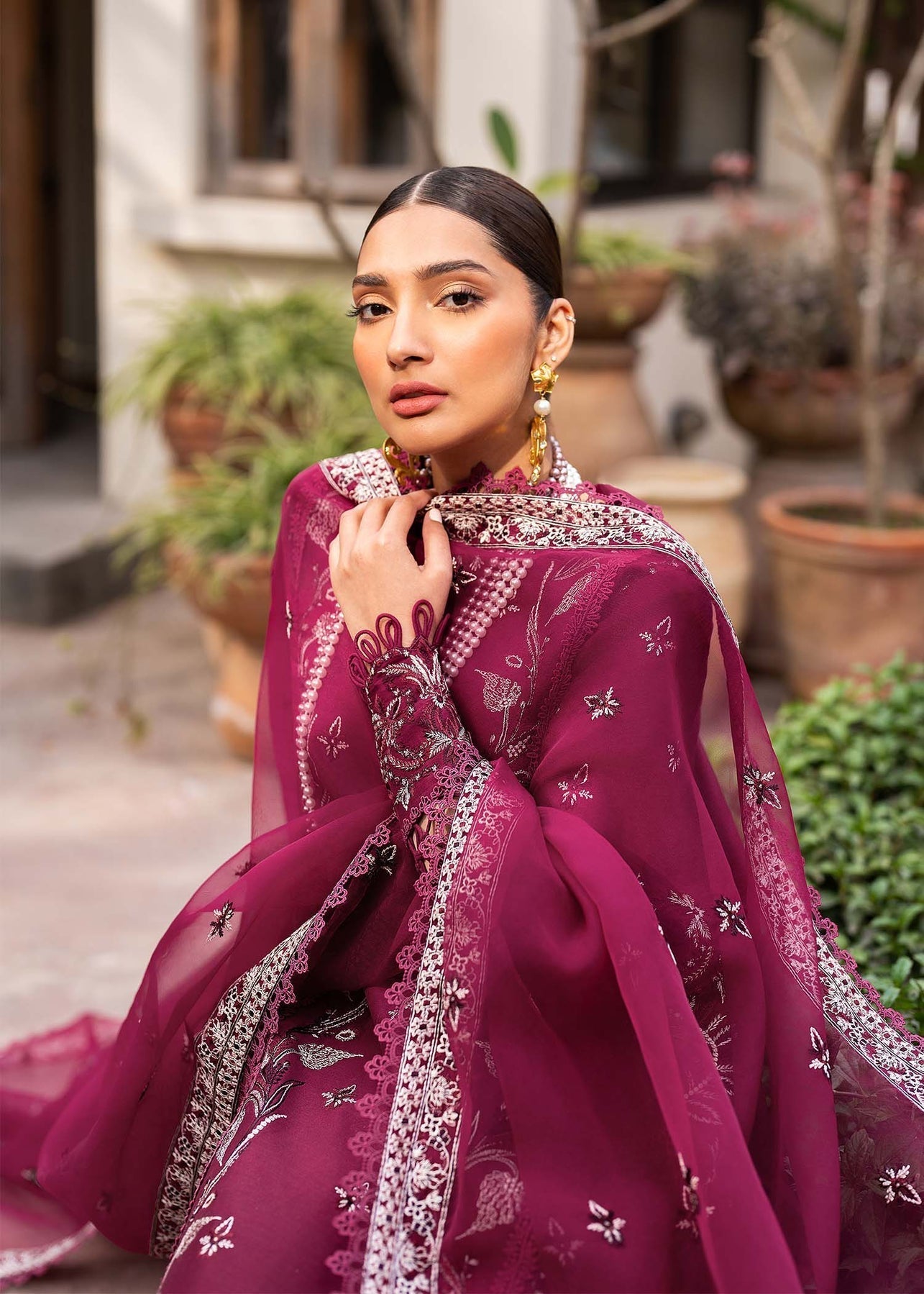 Akbar Aslam | Pret Lawn | PRESTIGE L Berry Lawn