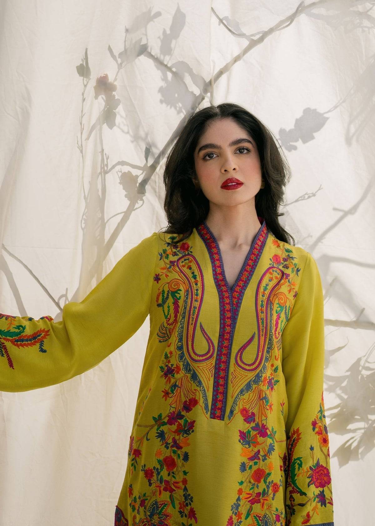 Mahgul | Samara Pret | Saffron Scent - Pakistani Designer Dress - by Mahgul | Type: Ladies Clothes - 100% Original at Saira Sultan