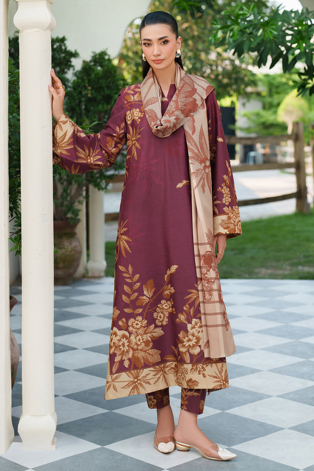 Jazmin | Winter 25 | UW-0180 M - Pakistani Designer Dress - by Jazmin - Type : Ladies Clothes - 100% Original at Saira Sultan