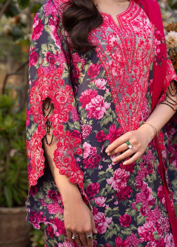 Myeesha | Lamhay Luxury Lawn 25 | Naghma - Pakistani Designer Dress - by Myeesha | Type: Ladies Clothes - 100% Original at Saira Sultan