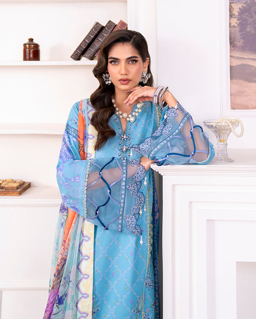 Roheenaz | Aezel Embroidered Cambric | Miren - Pakistani Designer Dress - by Roheenaz - Type : Ladies Clothes - 100% Original at Saira Sultan