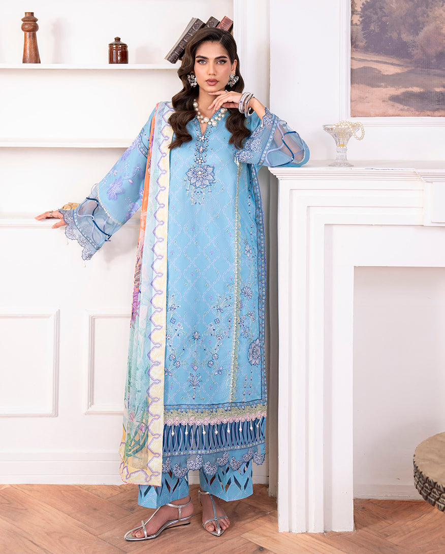 Roheenaz | Aezel Embroidered Cambric | Miren - Pakistani Designer Dress - by Roheenaz - Type : Ladies Clothes - 100% Original at Saira Sultan