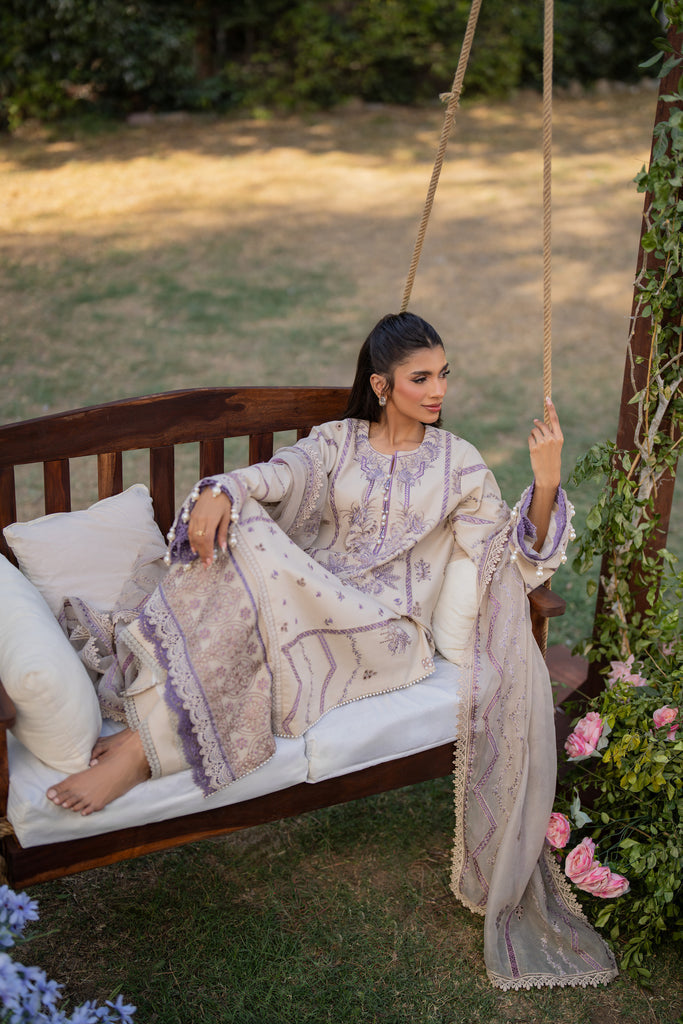 Florent | Chikankari Eid 25 | FLC- 3B L Off White Lawn