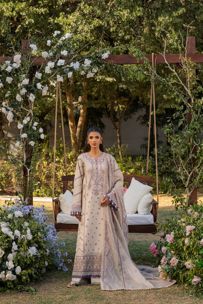 Florent | Chikankari Eid 25 | FLC- 3B XS Off White Lawn