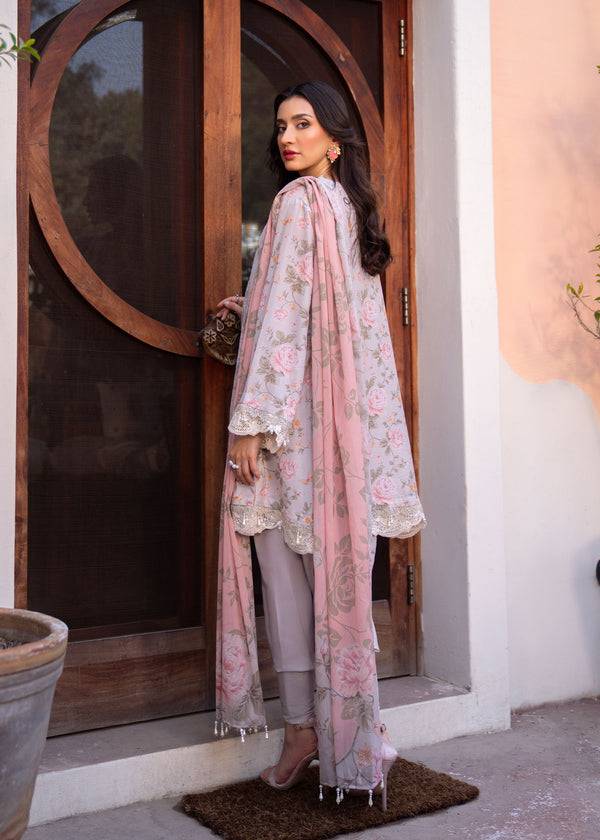 Myeesha | Lamhay Luxury Lawn 25 | Kanwal (Short Shirt) - Pakistani Designer Dress - by Myeesha | Type: Ladies Clothes - 100% Original at Saira Sultan