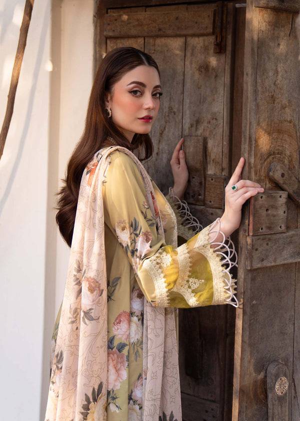 Myeesha | Lamhay Luxury Lawn 25 | Zarnish - Pakistani Designer Dress - by Myeesha | Type: Ladies Clothes - 100% Original at Saira Sultan