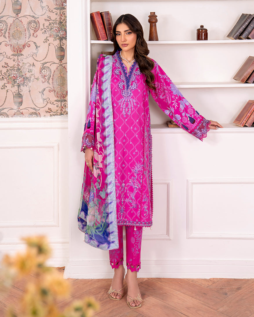 Roheenaz | Aezel Embroidered Cambric | Novah - Pakistani Designer Dress - by Roheenaz - Type : Ladies Clothes - 100% Original at Saira Sultan