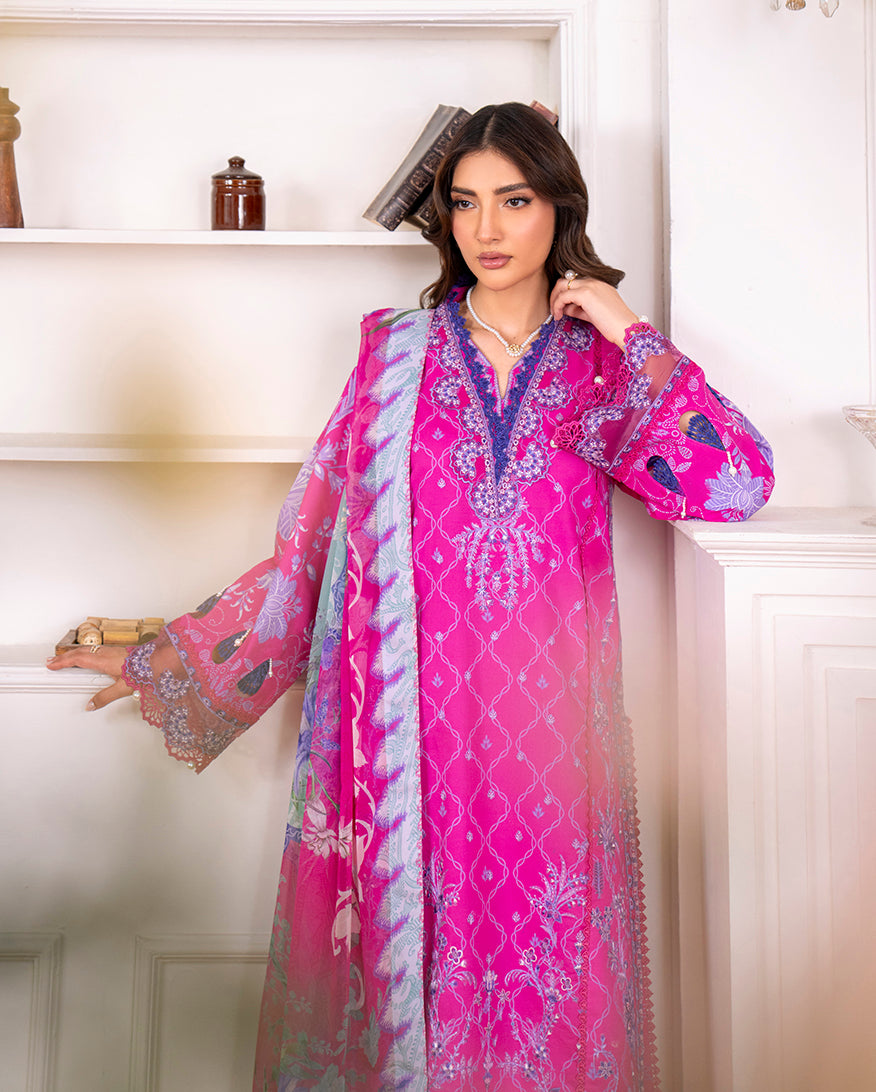 Roheenaz | Aezel Embroidered Cambric | Novah - Pakistani Designer Dress - by Roheenaz - Type : Ladies Clothes - 100% Original at Saira Sultan
