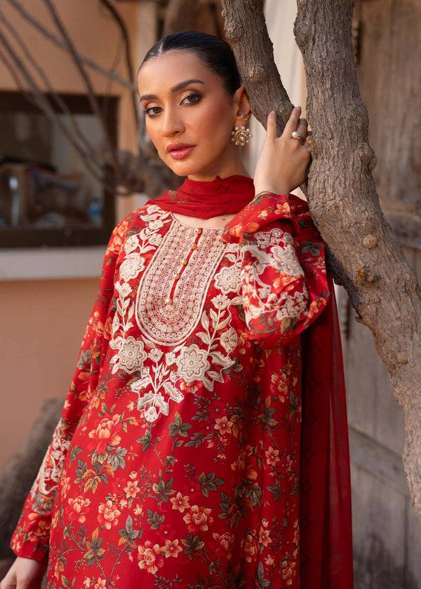 Myeesha | Lamhay Luxury Lawn 25 | Aatish - Pakistani Designer Dress - by Myeesha | Type: Ladies Clothes - 100% Original at Saira Sultan
