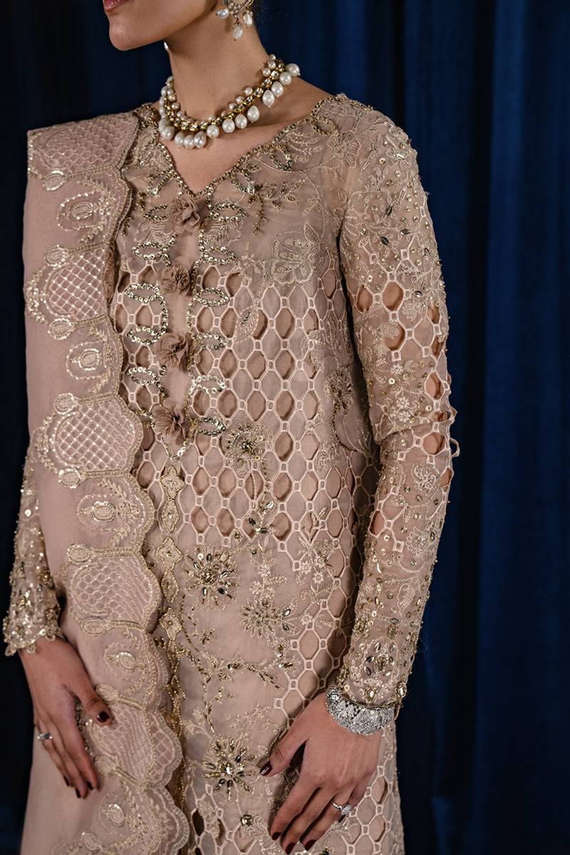 Qalamkar | Luxe Pret | CR-02 MARIYA - Pakistani Designer Dress - by Qalamkar | Type: Formal - 100% Original at Saira Sultan