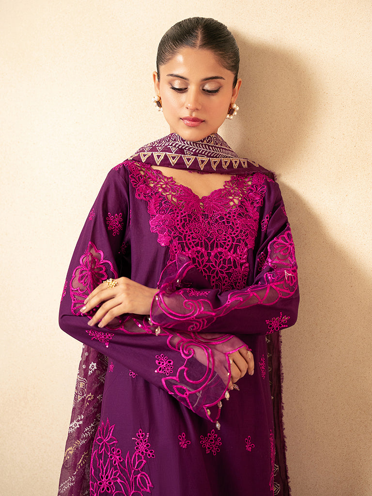 Rajbari | Jahaan Premium Festive Lawn | NORA (Jahan) 6-B M Magenta Lawn