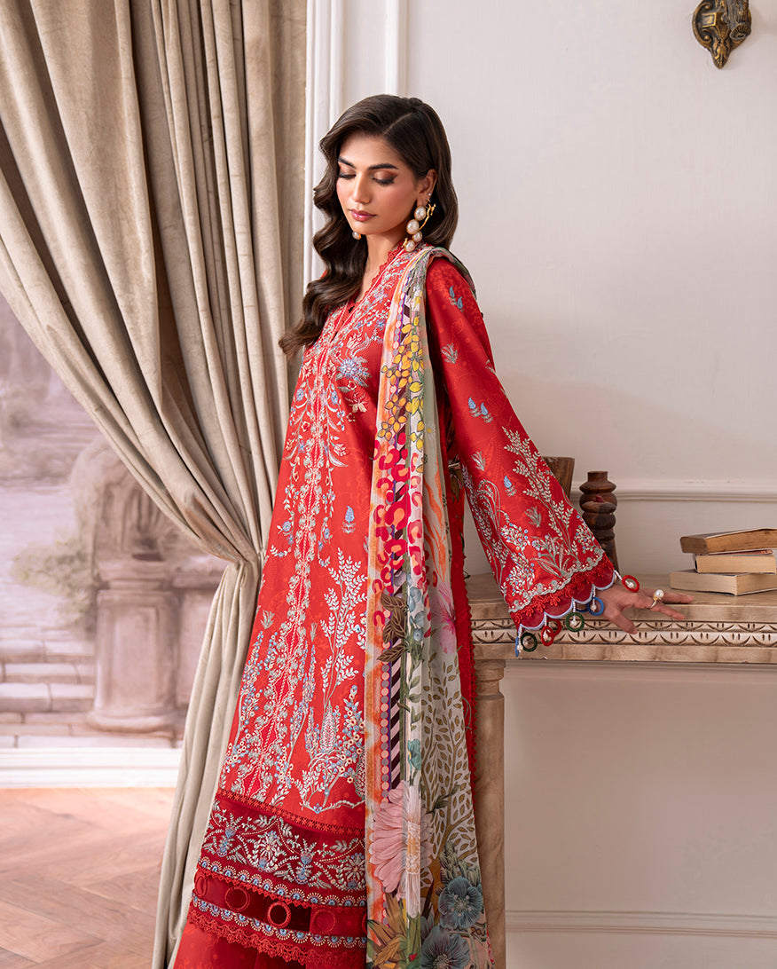Roheenaz | Aezel Embroidered Cambric | Lyrah - Pakistani Designer Dress - by Roheenaz - Type : Ladies Clothes - 100% Original at Saira Sultan