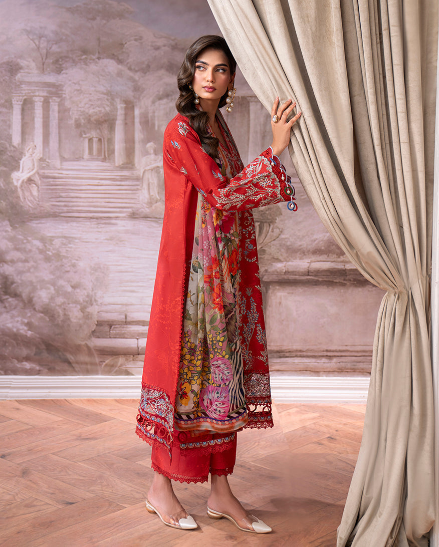 Roheenaz | Aezel Embroidered Cambric | Lyrah - Pakistani Designer Dress - by Roheenaz - Type : Ladies Clothes - 100% Original at Saira Sultan