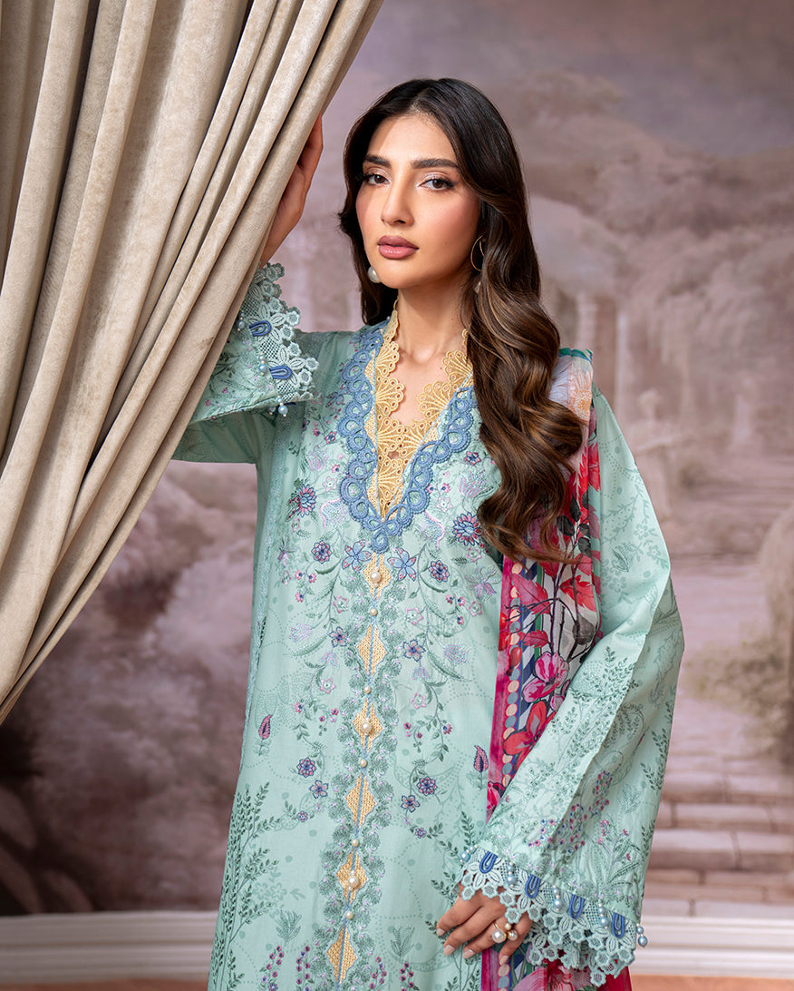 Roheenaz | Aezel Embroidered Cambric | Avira - Pakistani Designer Dress - by Roheenaz - Type : Ladies Clothes - 100% Original at Saira Sultan