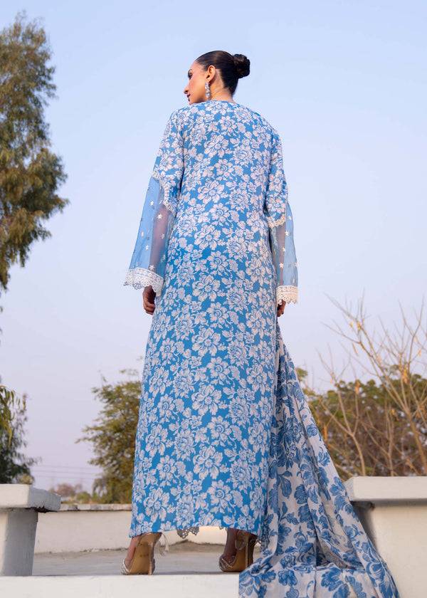Myeesha | Lamhay Luxury Lawn 25 | Zarposh - Pakistani Designer Dress - by Myeesha | Type: Ladies Clothes - 100% Original at Saira Sultan