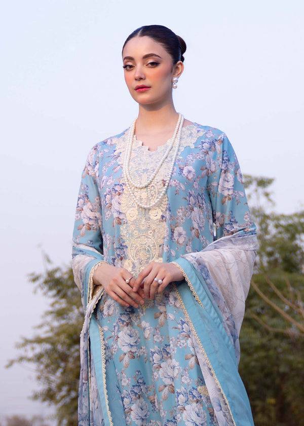 Myeesha | Lamhay Luxury Lawn 25 | Shabnam - Pakistani Designer Dress - by Myeesha | Type: Ladies Clothes - 100% Original at Saira Sultan