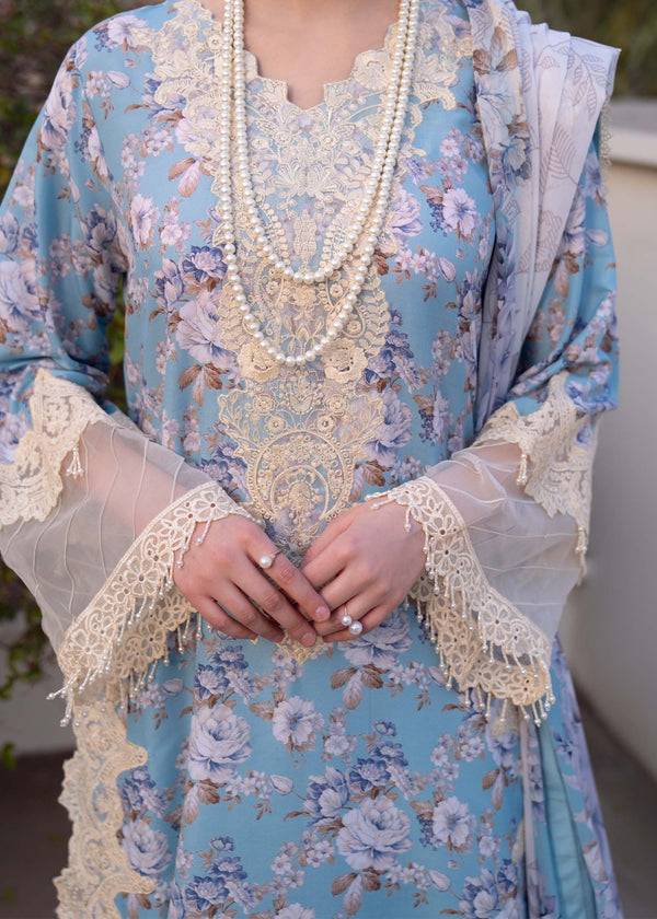 Myeesha | Lamhay Luxury Lawn 25 | Shabnam - Pakistani Designer Dress - by Myeesha | Type: Ladies Clothes - 100% Original at Saira Sultan