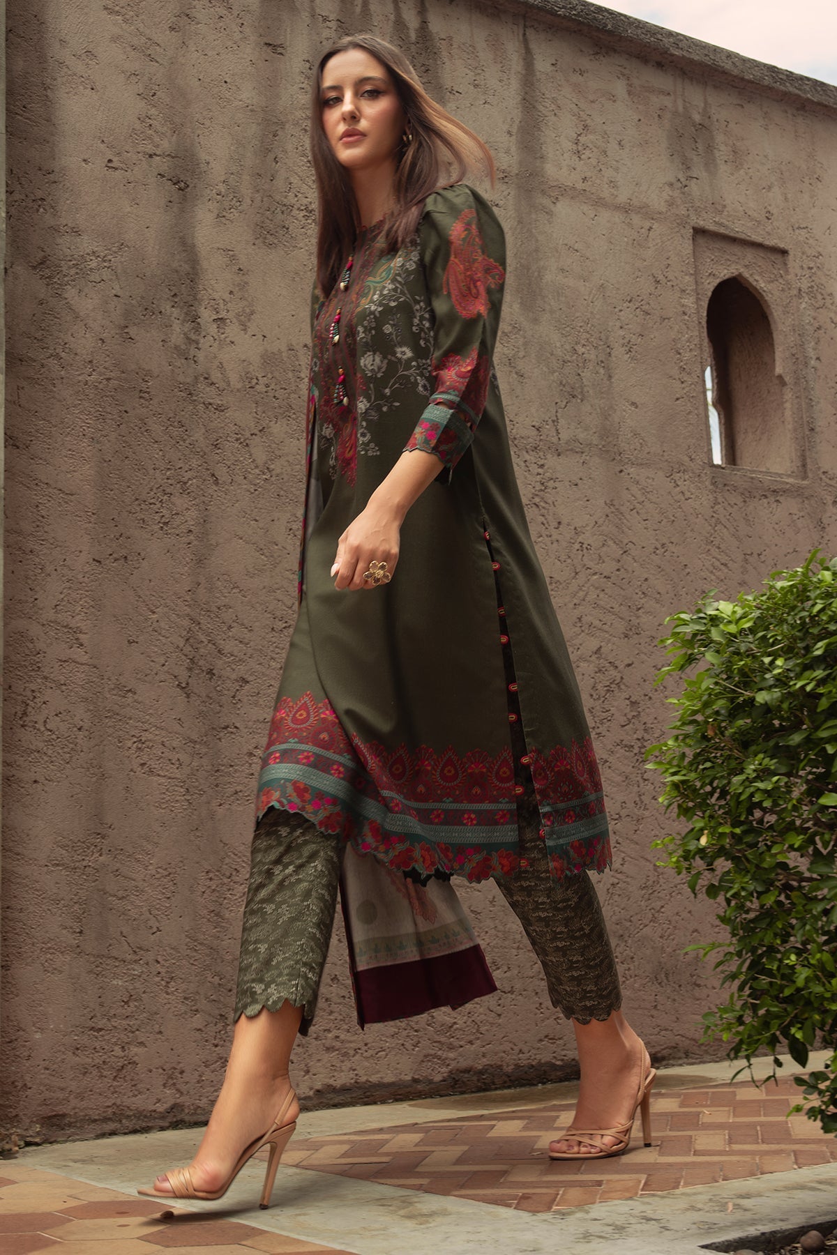 Charizma | C Prints Winter 25 | 3-PC Unstitched Printed Linen Collection CPW5-05 - Pakistani Designer Dress - by Charizma - Type : Ladies Clothes - 100% Original at Saira Sultan