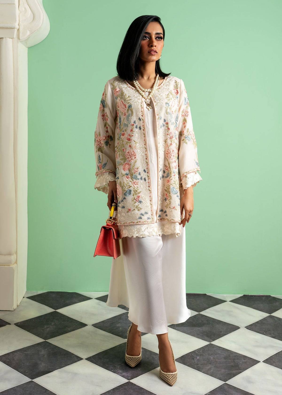 Mahgul | Echoes of Elara | Soft Dust - Pakistani Designer Dress - by Mahgul | Type: Ladies Clothes - 100% Original at Saira Sultan
