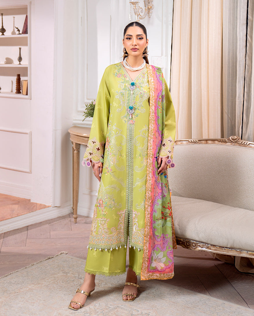 Roheenaz | Aezel Embroidered Cambric | Arven - Pakistani Designer Dress - by Roheenaz - Type : Ladies Clothes - 100% Original at Saira Sultan