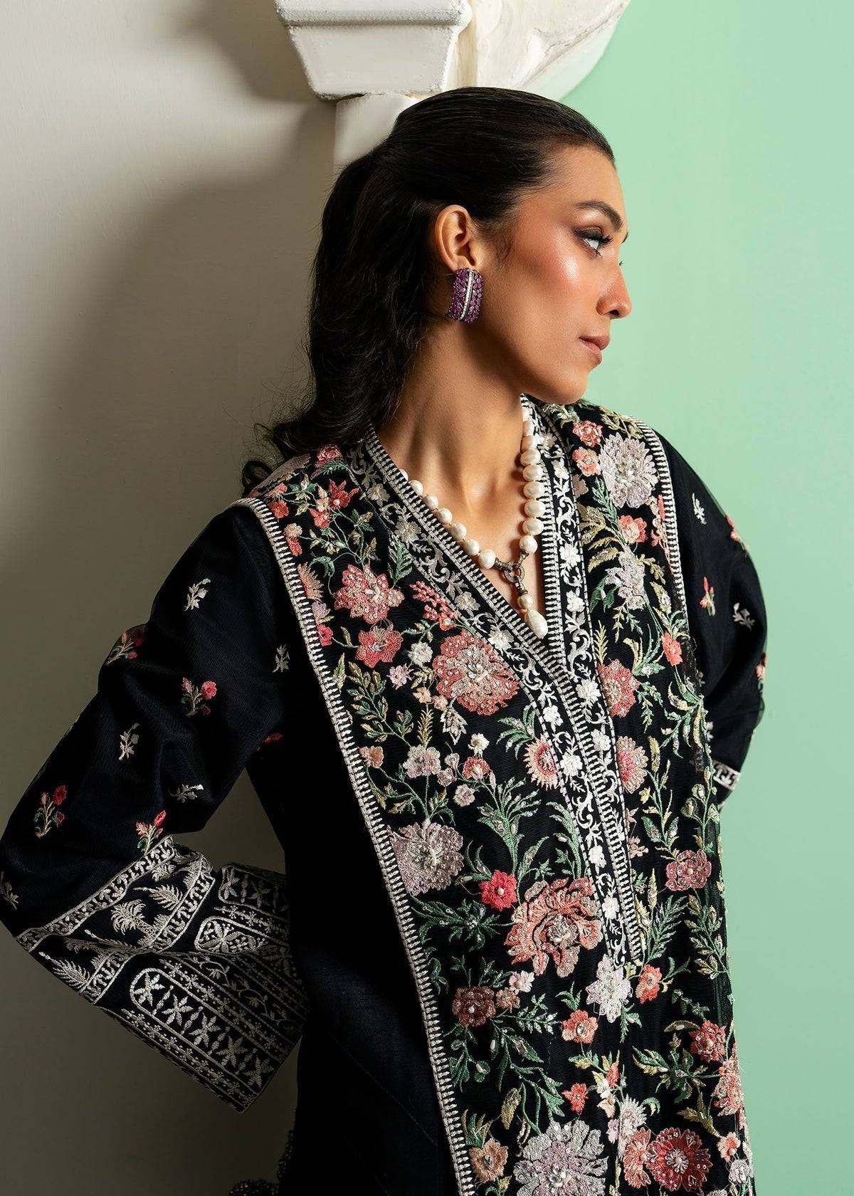 Mahgul | Echoes of Elara | Midnight Meadow - Pakistani Designer Dress - by Mahgul | Type: Ladies Clothes - 100% Original at Saira Sultan
