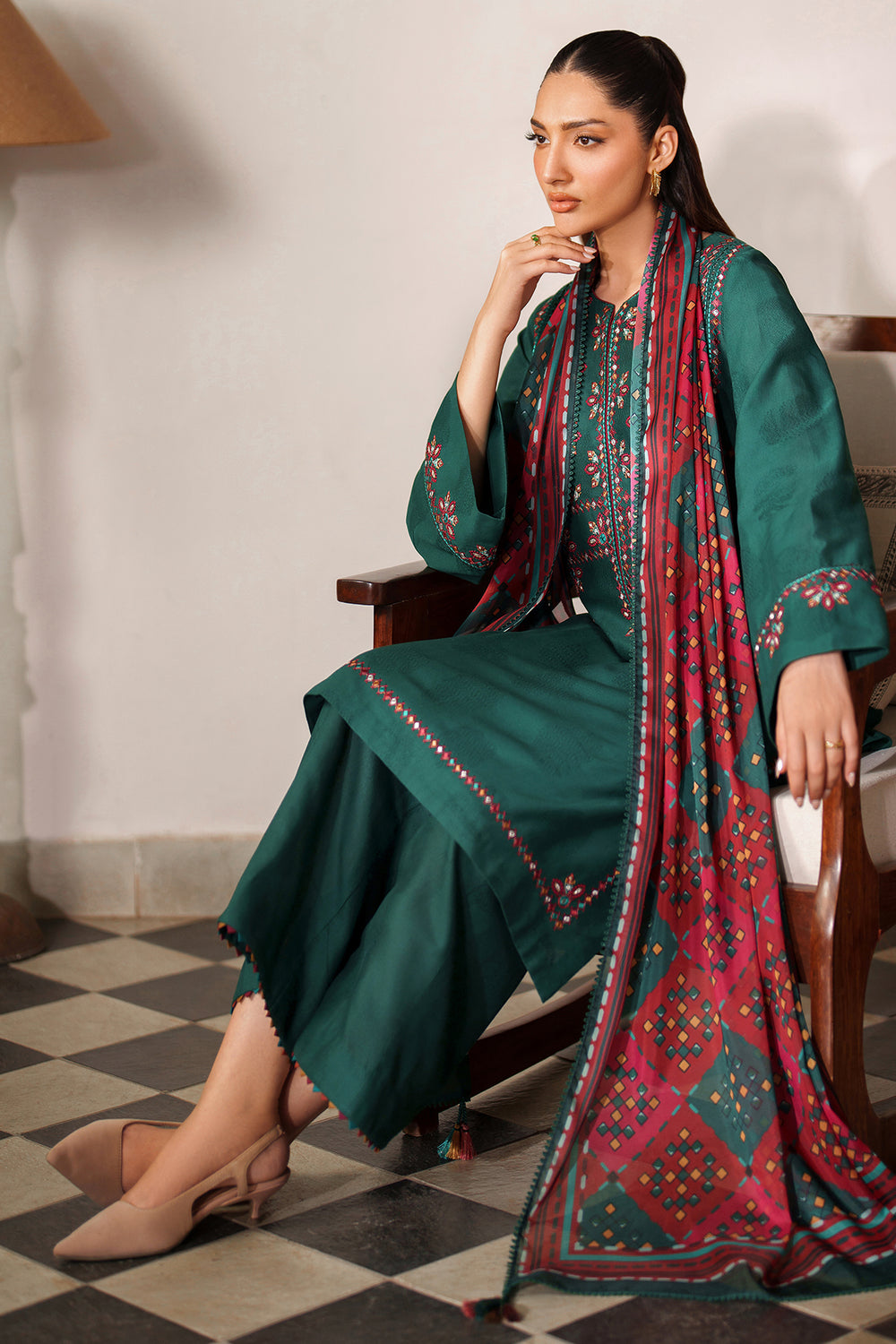 Jazmin | Winter 25 | UW-0146 H - Pakistani Designer Dress - by Jazmin - Type : Ladies Clothes - 100% Original at Saira Sultan
