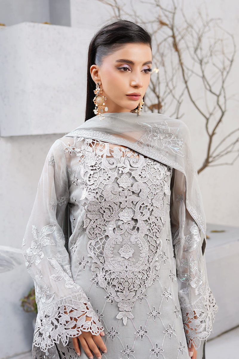 Maryams | Afsanah Luxury Chiffon | Sitara M Gray Chiffon