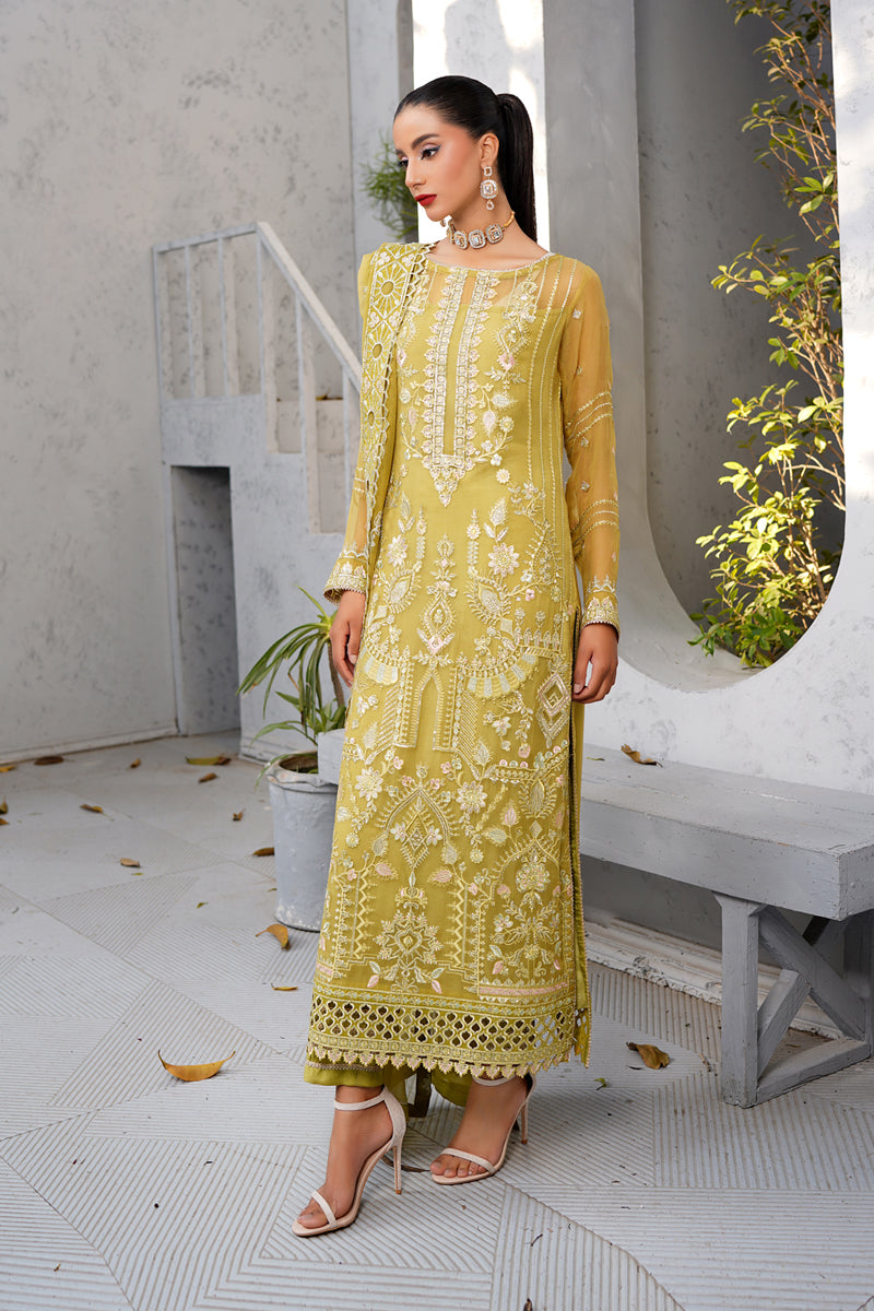 Maryams | Afsanah Luxury Chiffon | Amani Custom Size Olive Chiffon