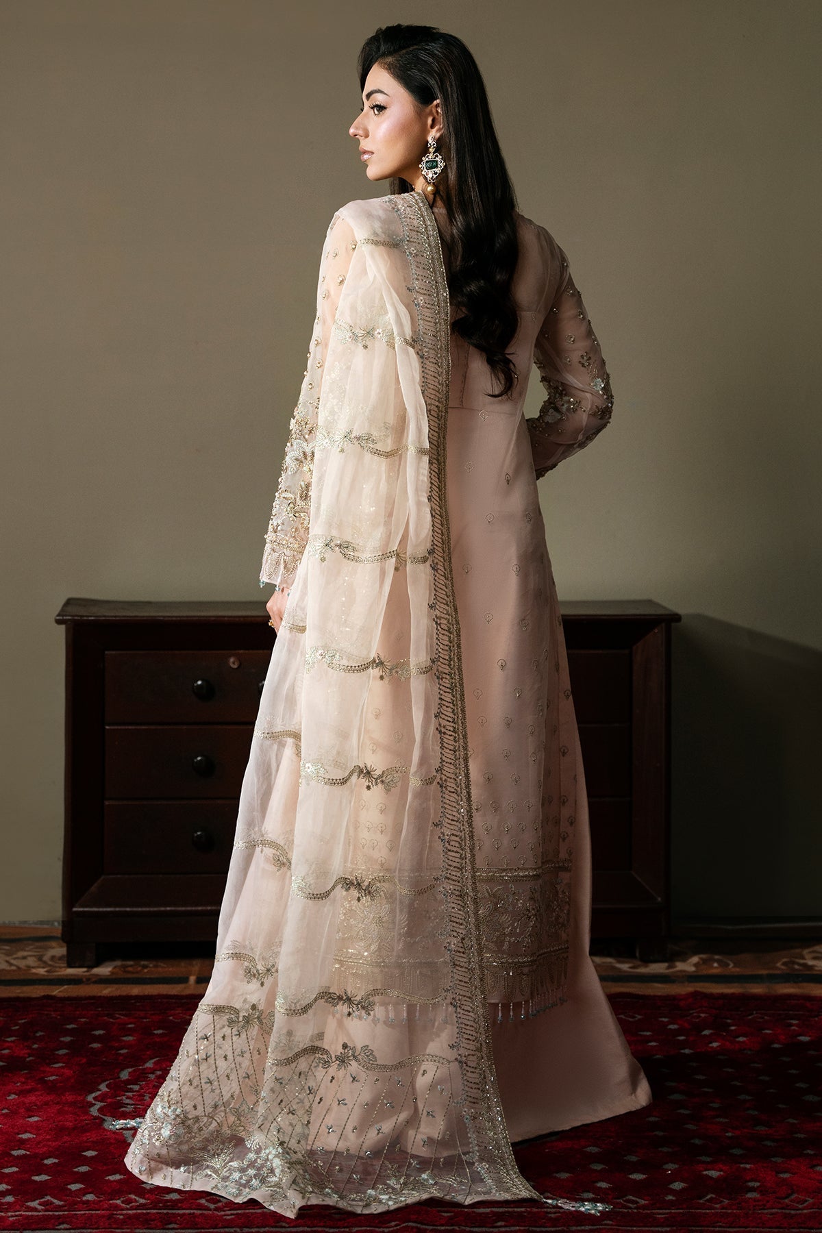 Mina Kashif | Kahani Formals | Rahina S Off White Organza