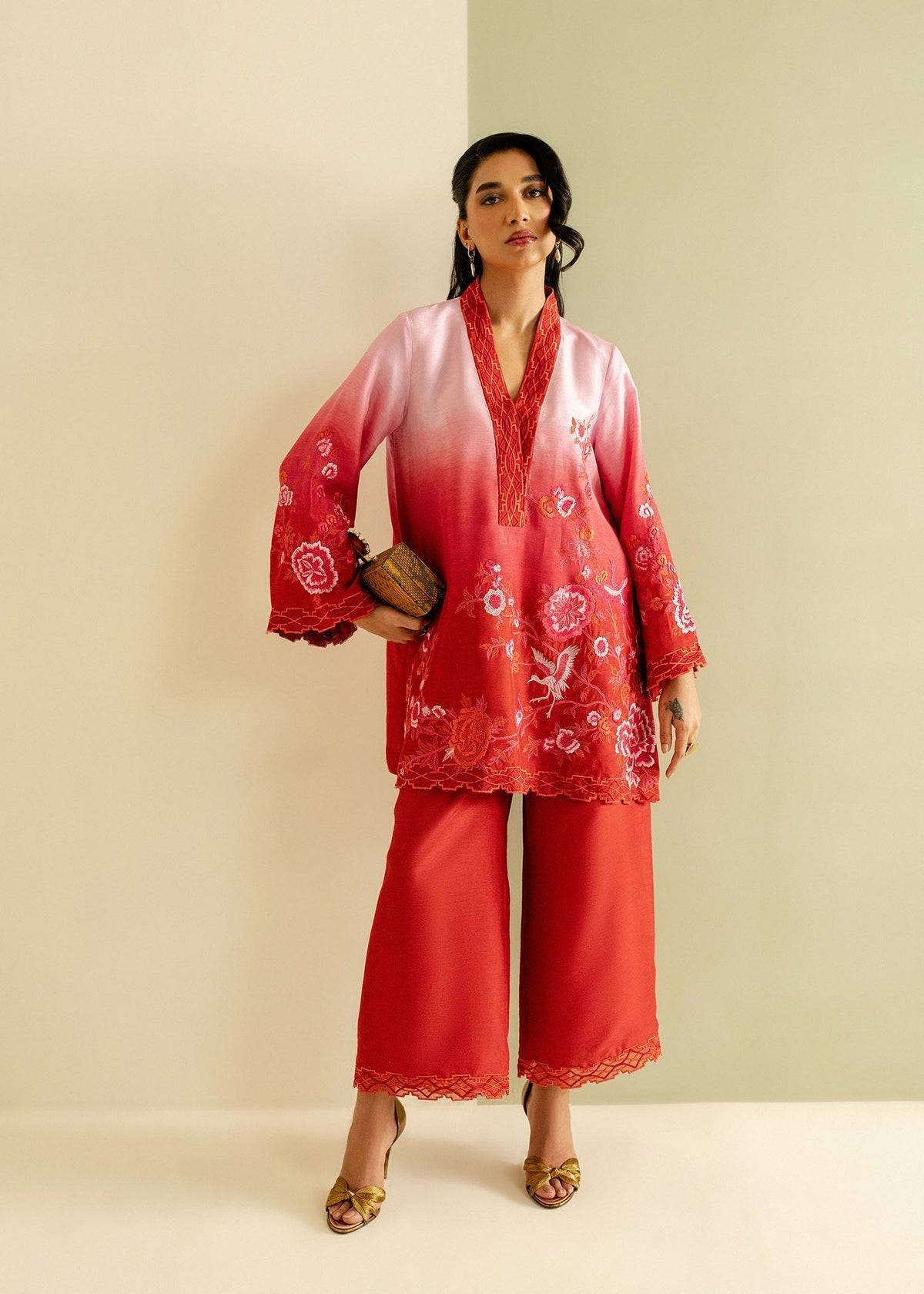 Mahgul | Ayanas Garden | Crimson Bloom - Pakistani Designer Dress - by Mahgul | Type: Ladies Clothes - 100% Original at Saira Sultan