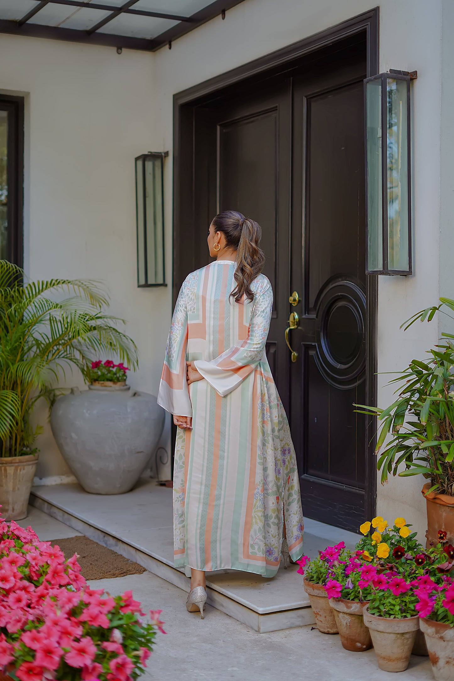 Erum Khan | Nue 25 | Whisper Blush S Off White Charmeuse Silk