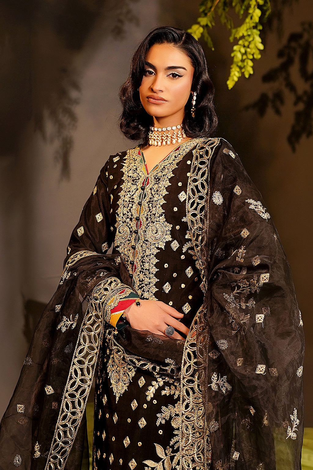 Maryams | Bekhudi Formals | Kanwal-BR-03 M Black Raw Silk