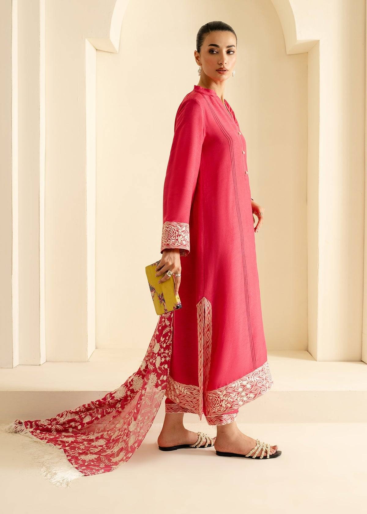 Mahgul | Nooreh Luxe | Coral Dusk - Pakistani Designer Dress - by Mahgul | Type: Ladies Clothes - 100% Original at Saira Sultan