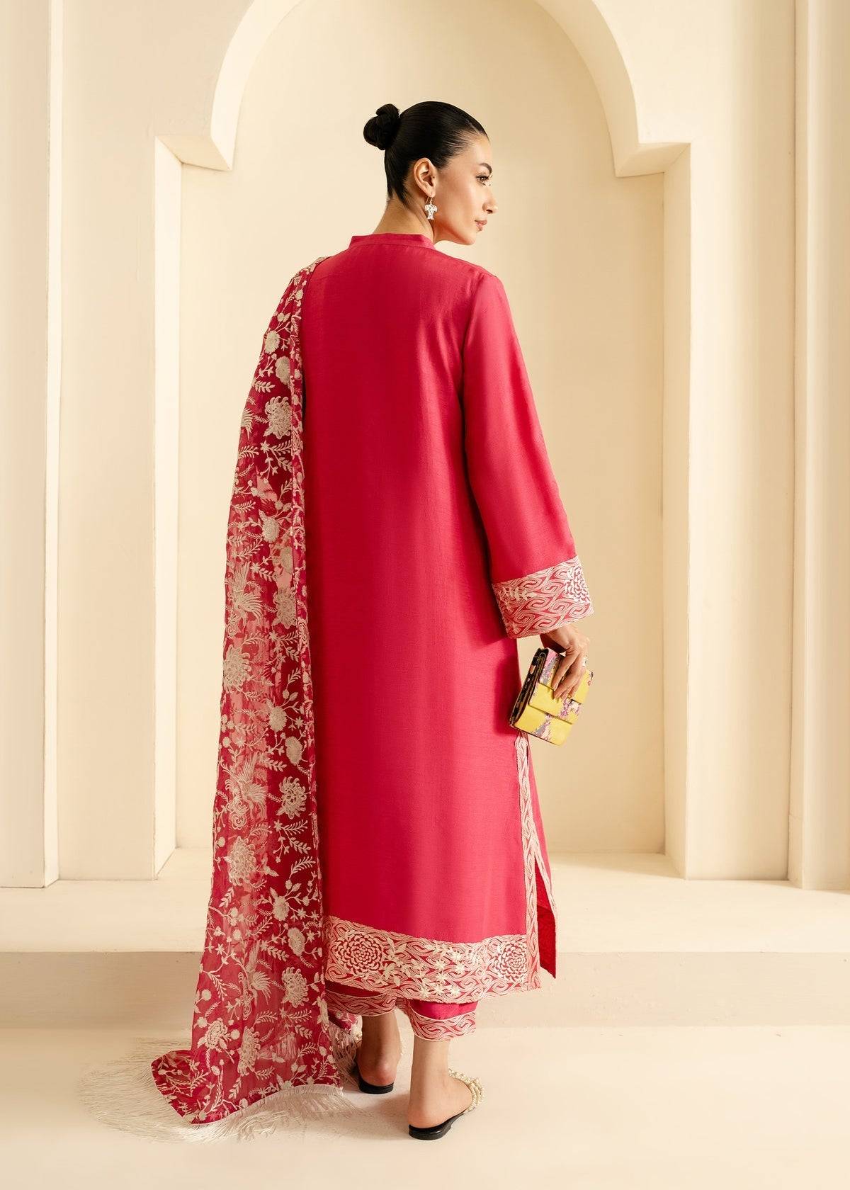 Mahgul | Nooreh Luxe | Coral Dusk - Pakistani Designer Dress - by Mahgul | Type: Ladies Clothes - 100% Original at Saira Sultan