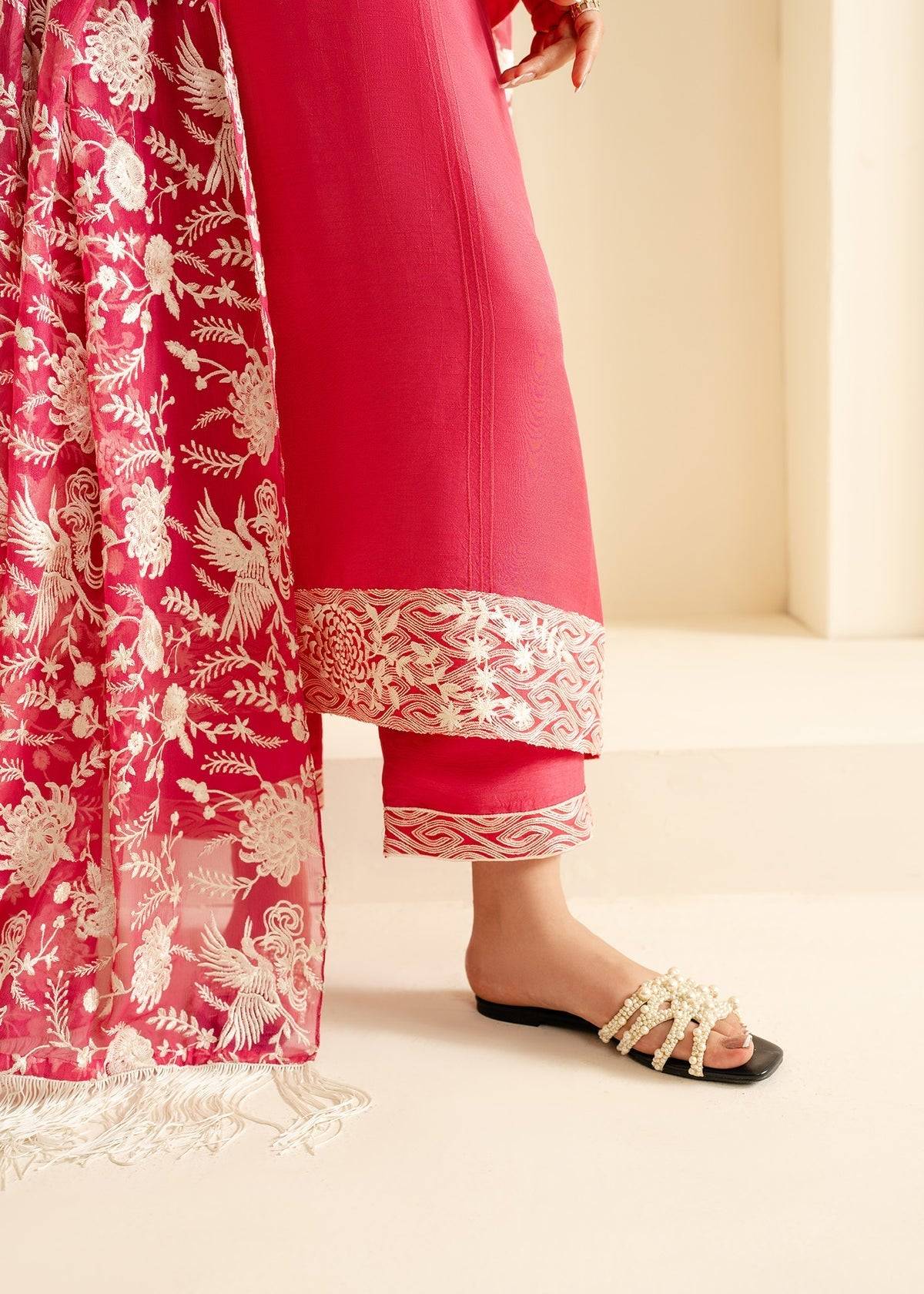 Mahgul | Nooreh Luxe | Coral Dusk - Pakistani Designer Dress - by Mahgul | Type: Ladies Clothes - 100% Original at Saira Sultan