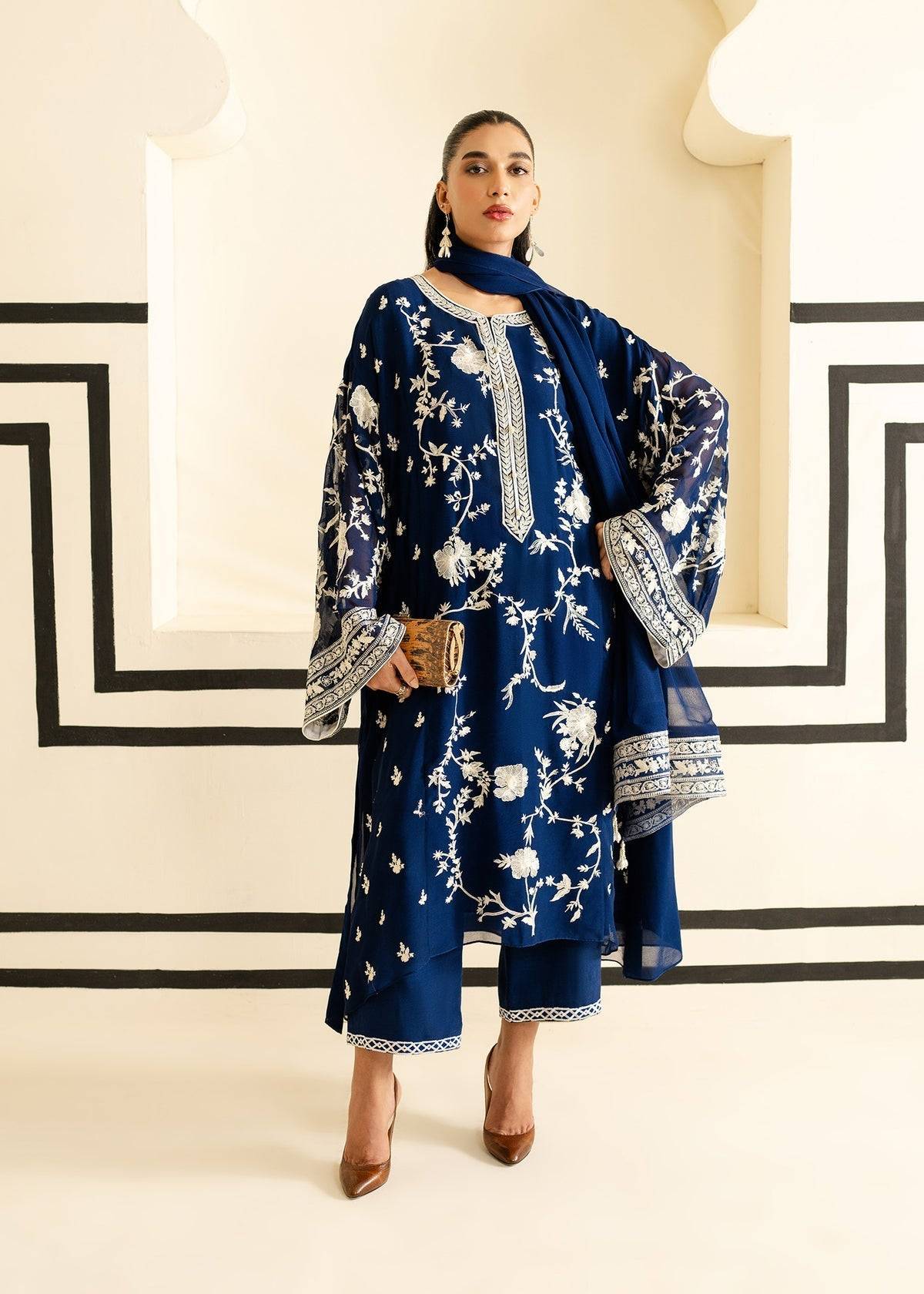 Mahgul | Nooreh Luxe | Nocturne Bloom - Pakistani Designer Dress - by Mahgul | Type: Ladies Clothes - 100% Original at Saira Sultan