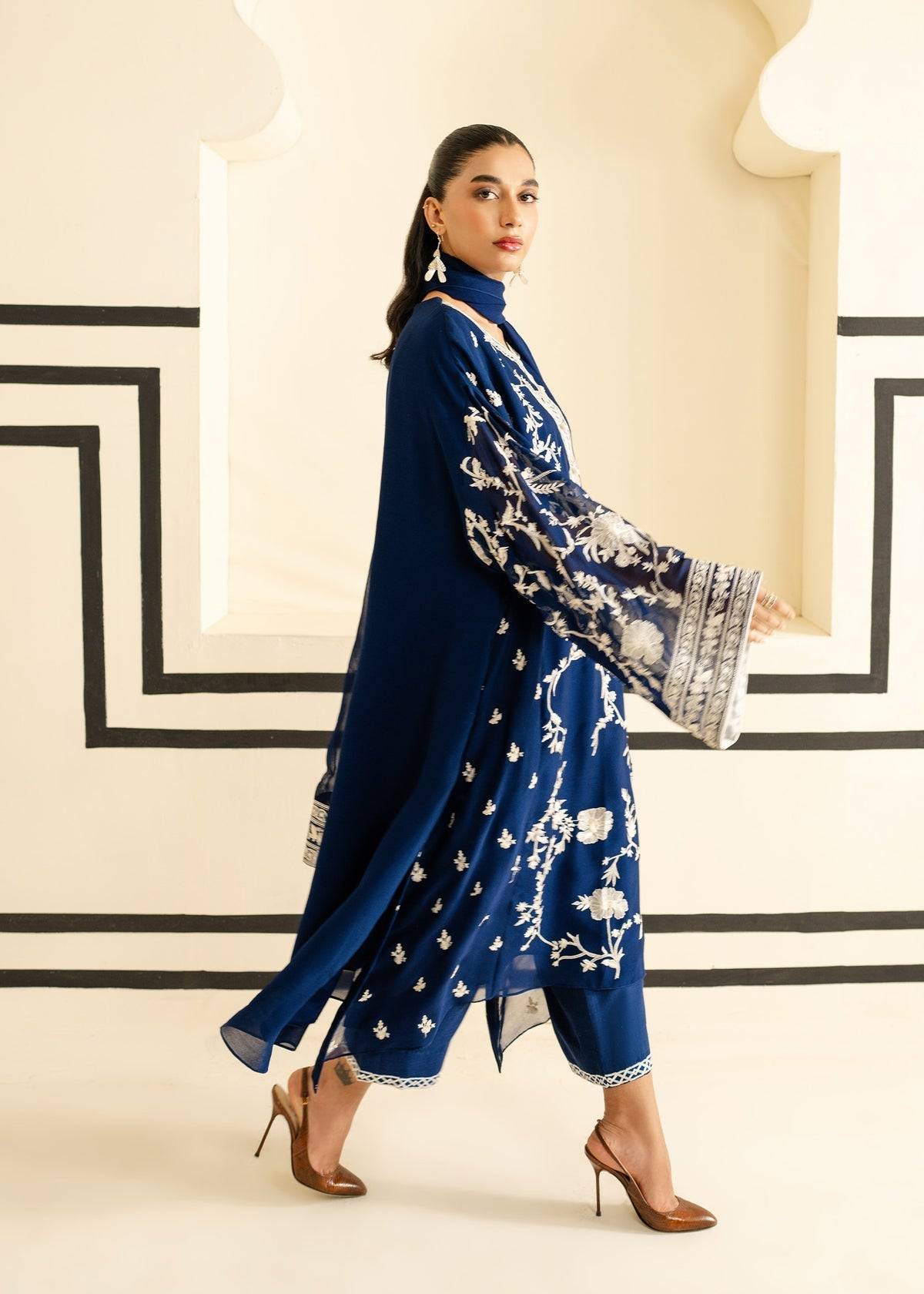 Mahgul | Nooreh Luxe | Nocturne Bloom - Pakistani Designer Dress - by Mahgul | Type: Ladies Clothes - 100% Original at Saira Sultan