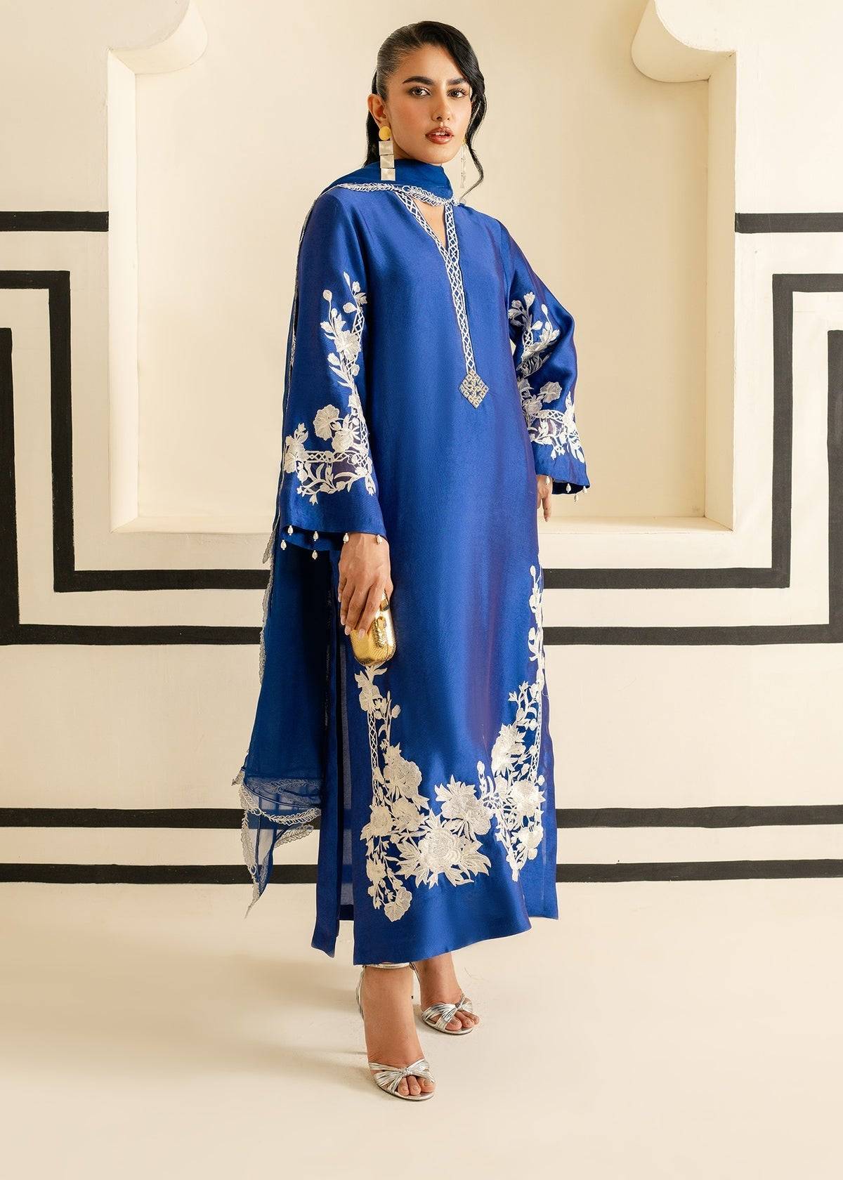 Mahgul | Nooreh Luxe | Sapphire Vine - Pakistani Designer Dress - by Mahgul | Type: Ladies Clothes - 100% Original at Saira Sultan