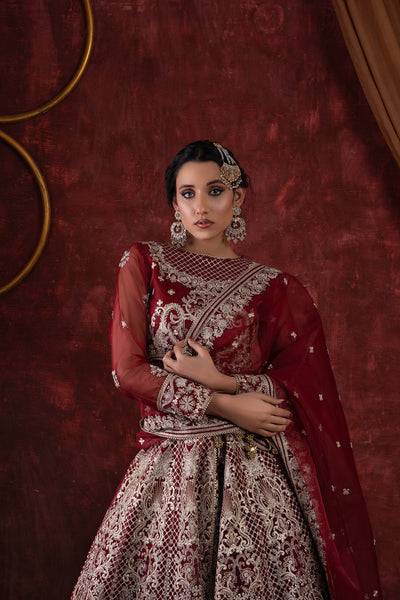 House of Nawab | Luxury Formals | ROWAN-A - Pakistani Designer Dress - by House of Nawab | Type: Bridal - 100% Original at Saira Sultan