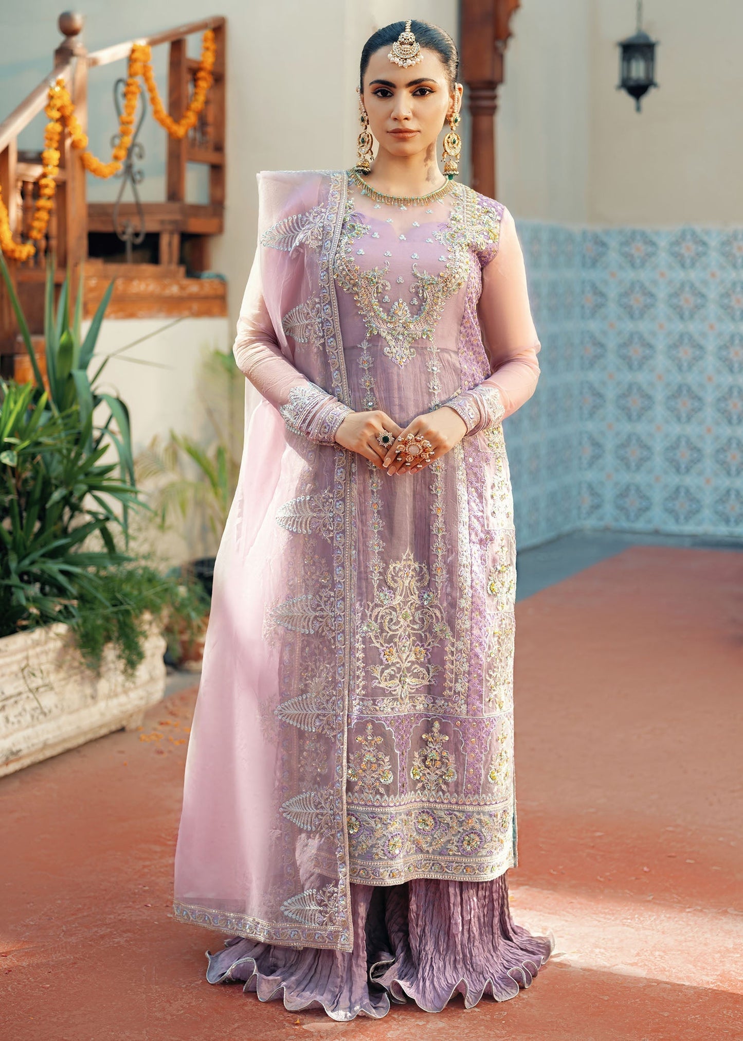 Jamnii | Noor e Nazakat | Arzoo XS Lilac Organza