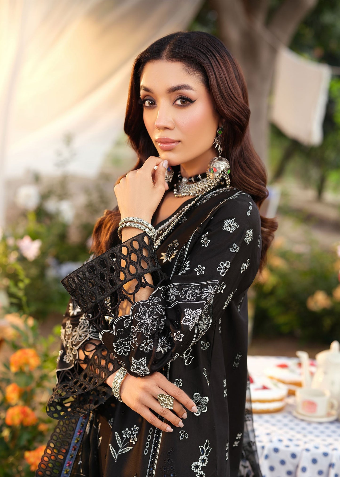 Zarizaa | Echelon Lawn | MIDNIGHT - Pakistani Designer Dress - by Zarizaa - Type : Ladies Clothes - 100% Original at Saira Sultan