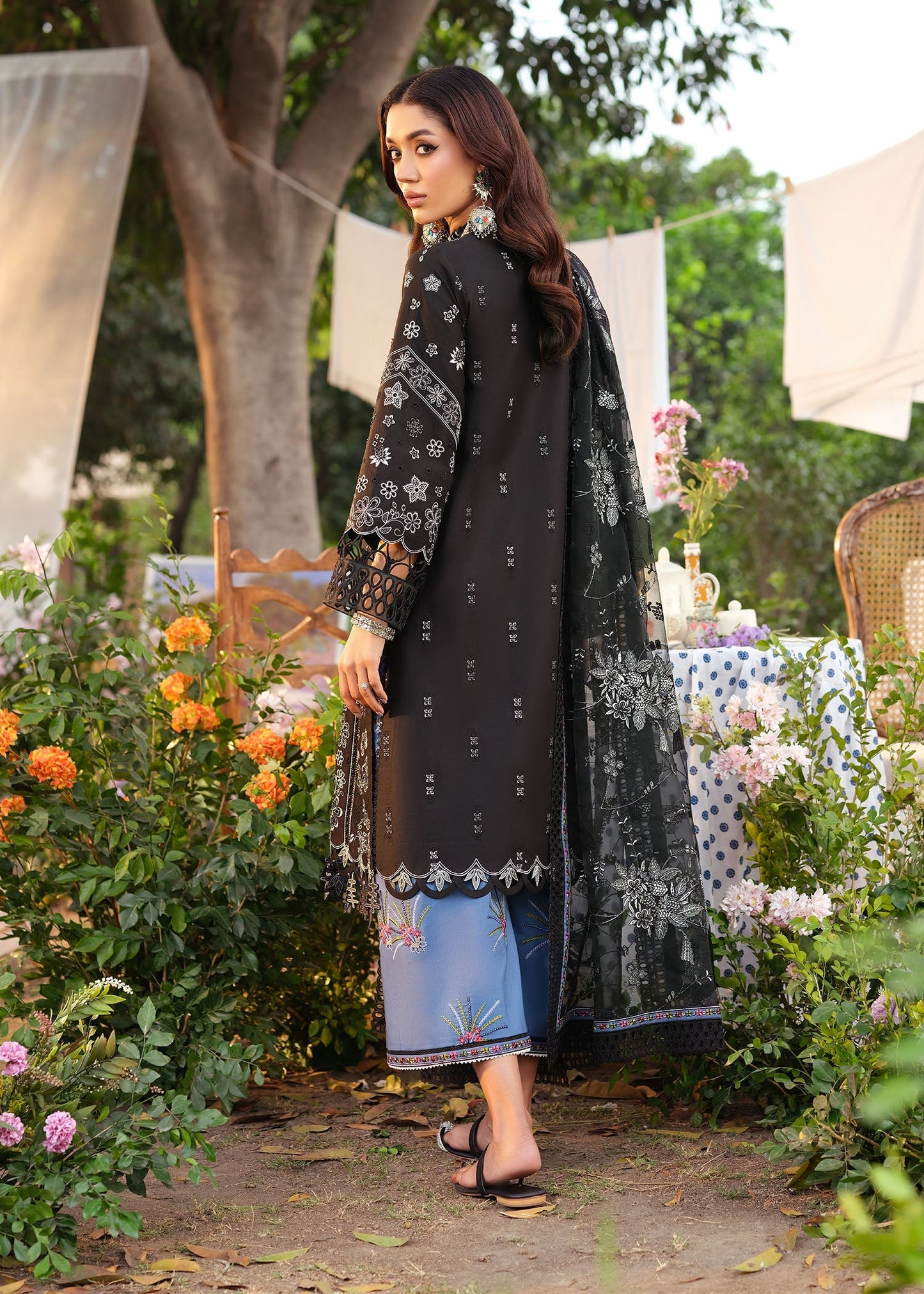 Zarizaa | Echelon Lawn | MIDNIGHT - Pakistani Designer Dress - by Zarizaa - Type : Ladies Clothes - 100% Original at Saira Sultan