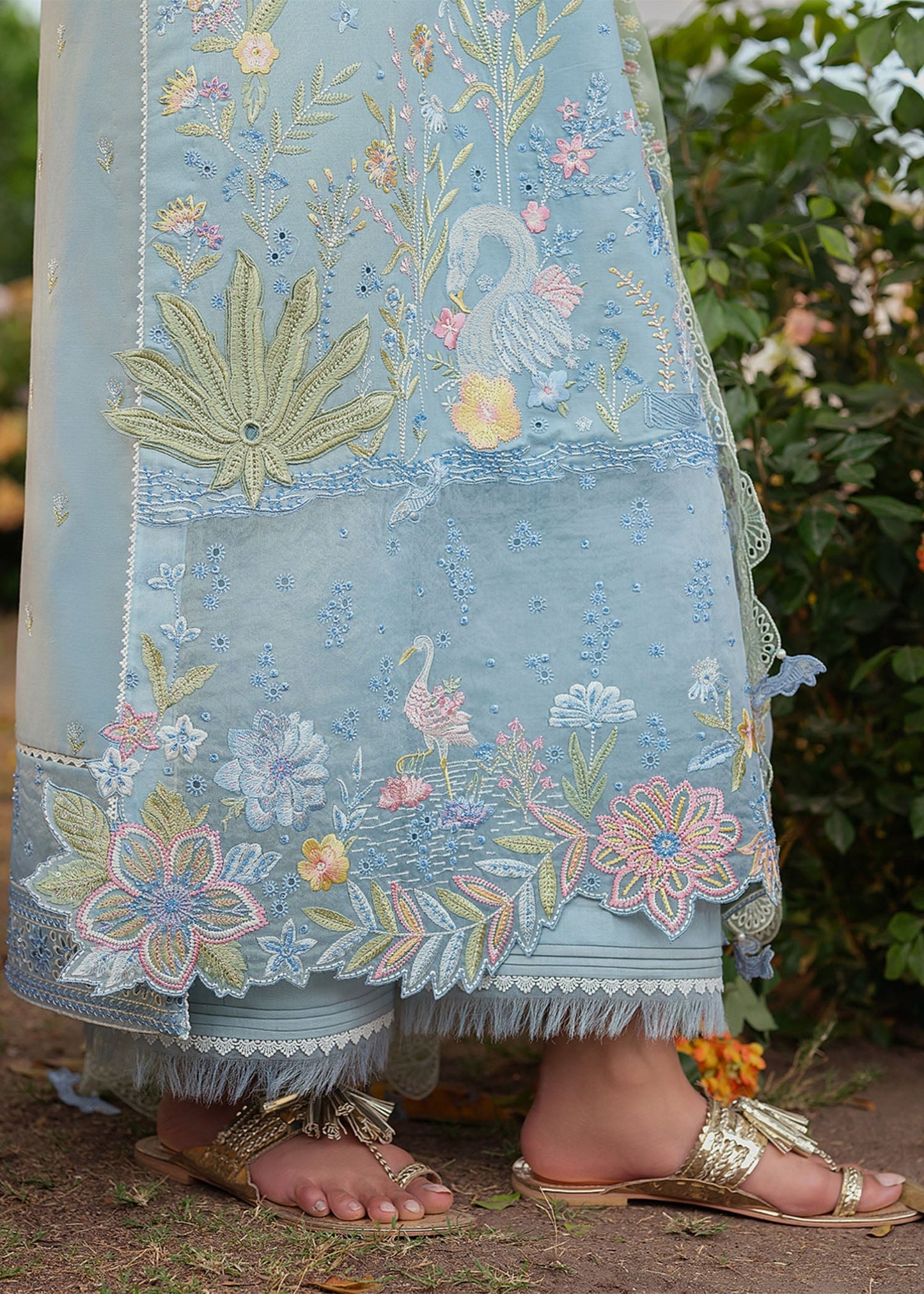 Zarizaa | Echelon Lawn | AZURE - Pakistani Designer Dress - by Zarizaa - Type : Ladies Clothes - 100% Original at Saira Sultan