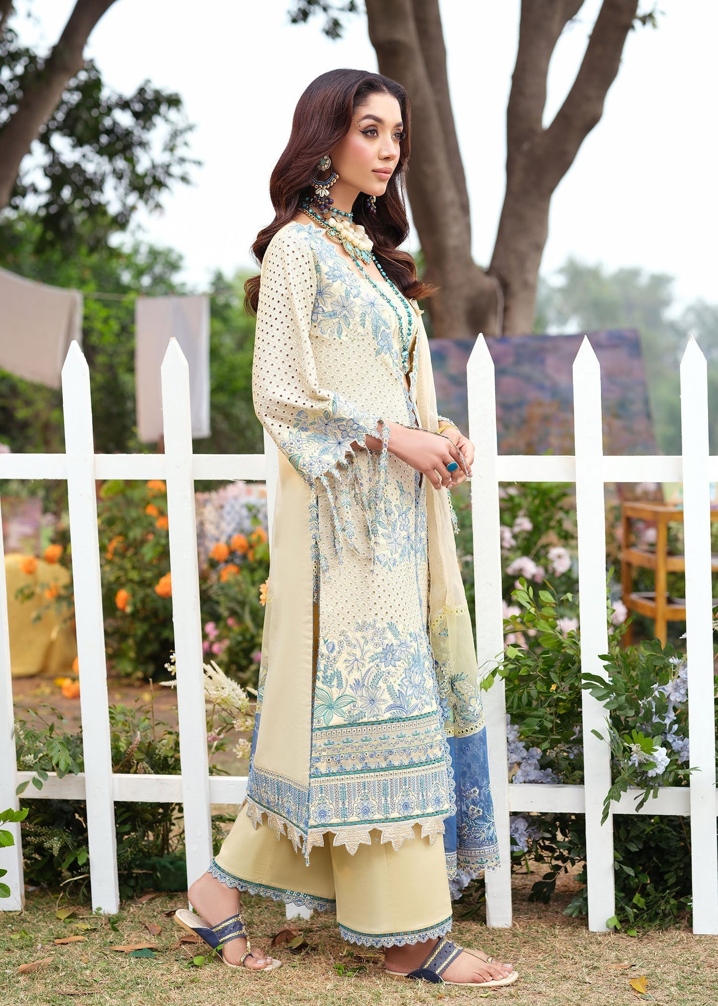 Zarizaa | Echelon Lawn | LAGOON - Pakistani Designer Dress - by Zarizaa - Type : Ladies Clothes - 100% Original at Saira Sultan