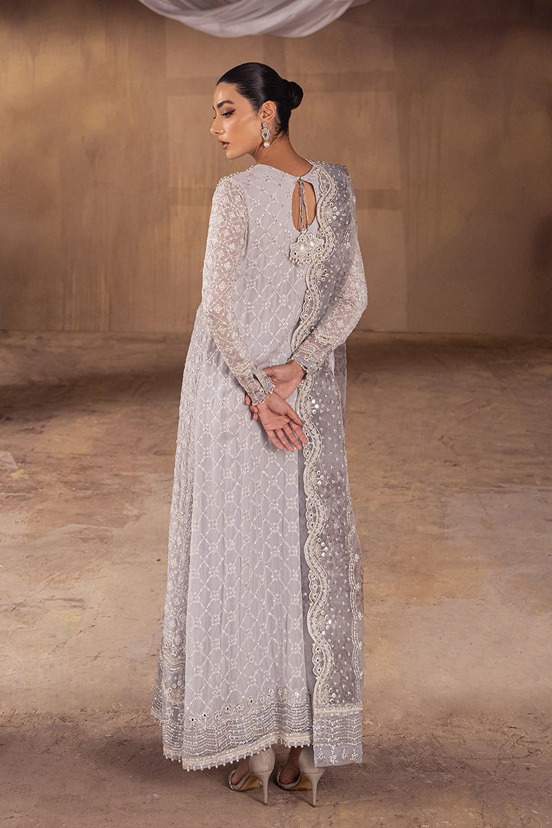 Cross Stitch | Wedding Collection 25 | ASMAANI S Off White Chiffon