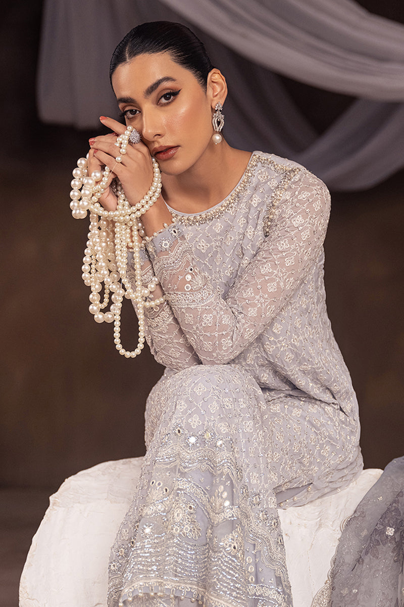 Cross Stitch | Wedding Collection 25 | ASMAANI XL Off White Chiffon