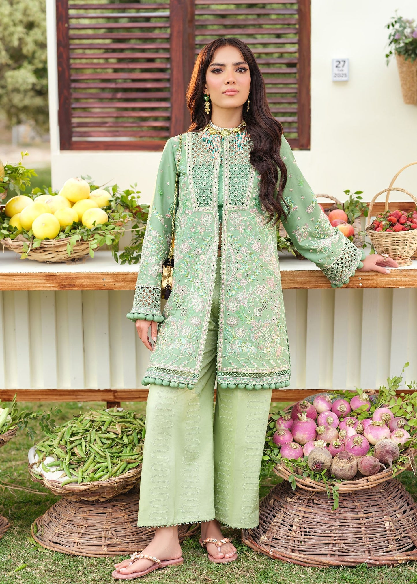 Zarizaa | Echelon Lawn | PATINA - Pakistani Designer Dress - by Zarizaa - Type : Ladies Clothes - 100% Original at Saira Sultan