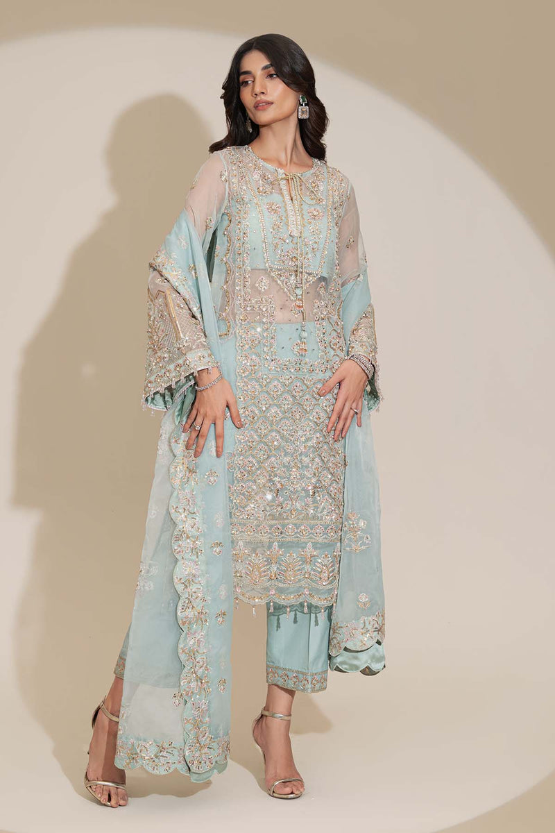 Enzo | Etoile Filante Luxury Collection | LUBOV Custom Size Ice Blue Organza
