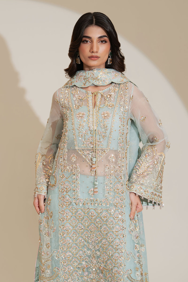 Enzo | Etoile Filante Luxury Collection | LUBOV M Ice Blue Organza